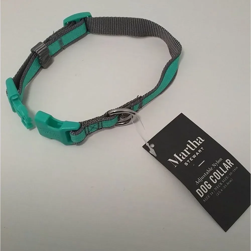 Martha Stewart Nylon Orange Dog Collar Size Small NWT